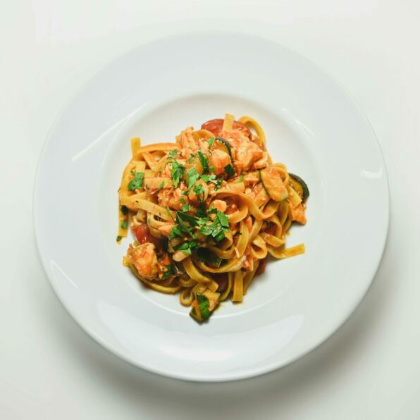 Shrimp Scampi Fettuccine
